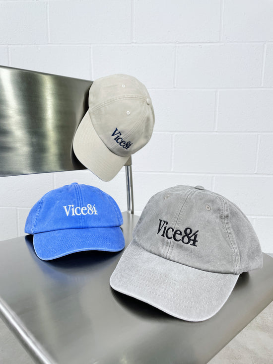 Vice 84 'Classic' Cap - Washed Blue