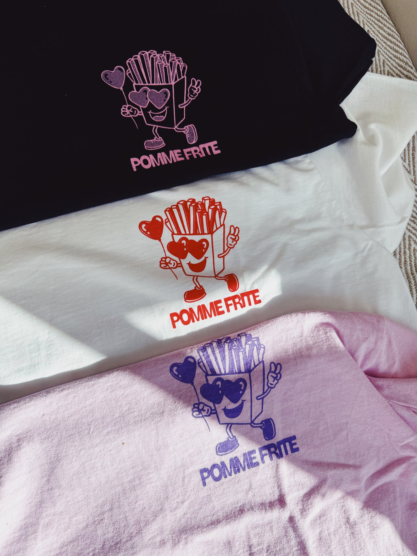 Pomme Frite 'Fries For You' Tee - White