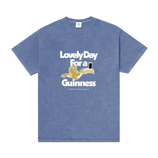 Guinness x UN:IK 'Lovely Day' Vintage Washed Tee - Blue