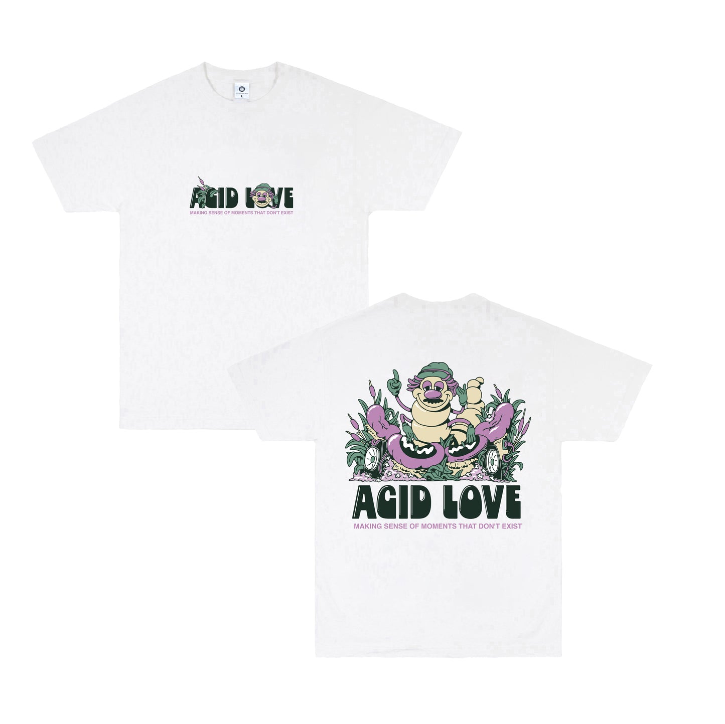 Acid Love 'Moments' Tee - White