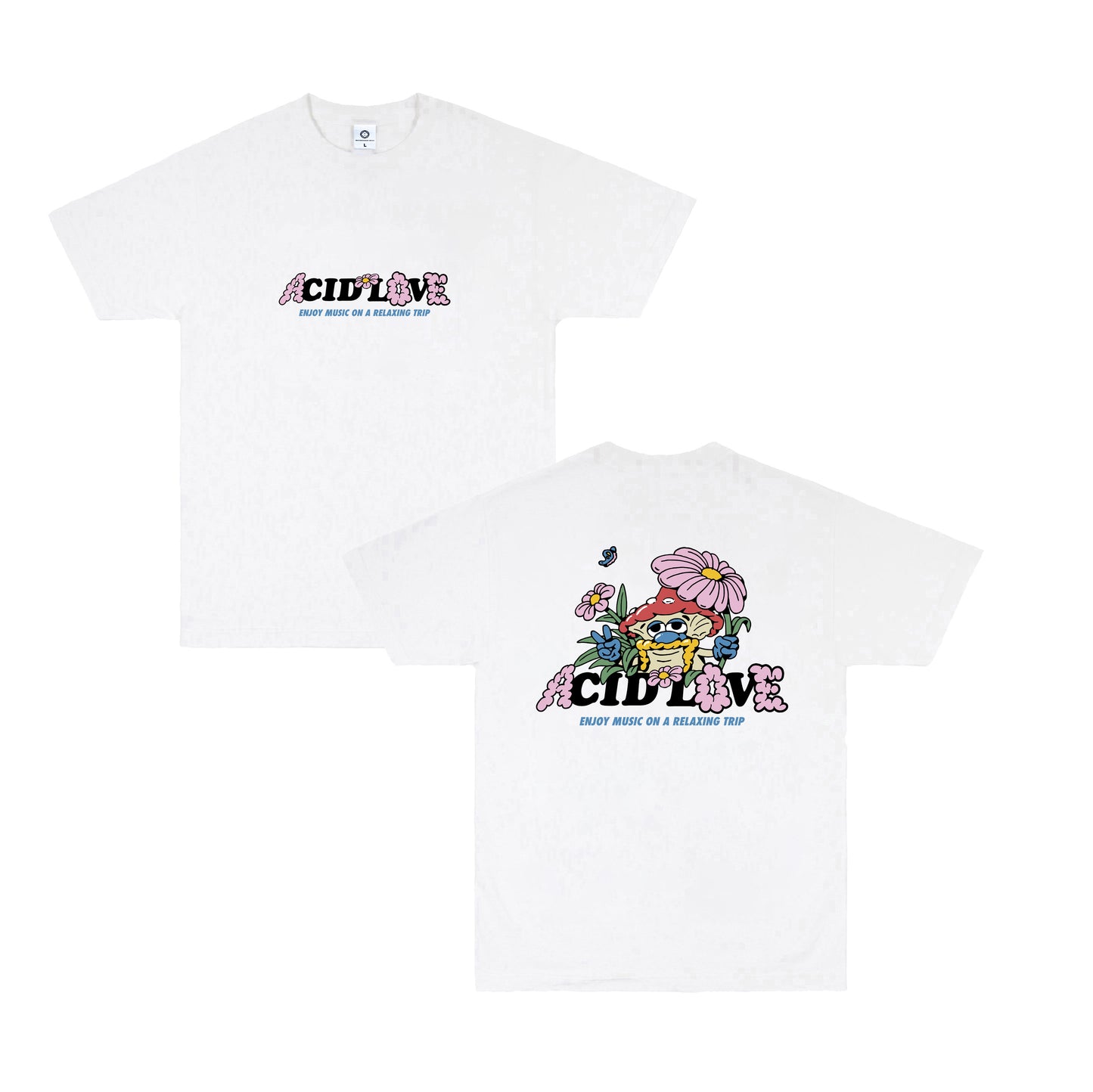 Acid Love 'Mushroom' Tee - White