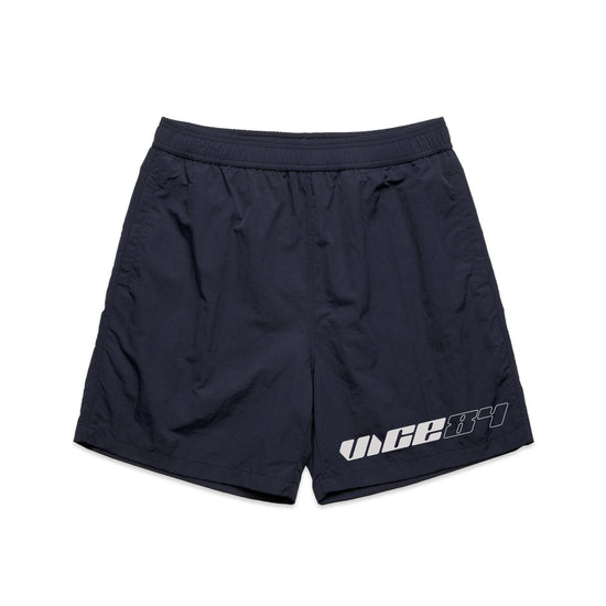 Vice 84 'Racer' Crinkle Recycled Swim Shorts - Navy