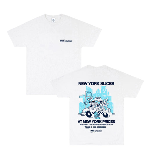 World Famous Gordos 'NYC Slices' Tee - White