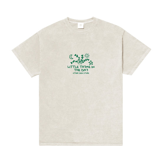 Other Side Store 'Little Thyme' Vintage Washed Tee - Cream