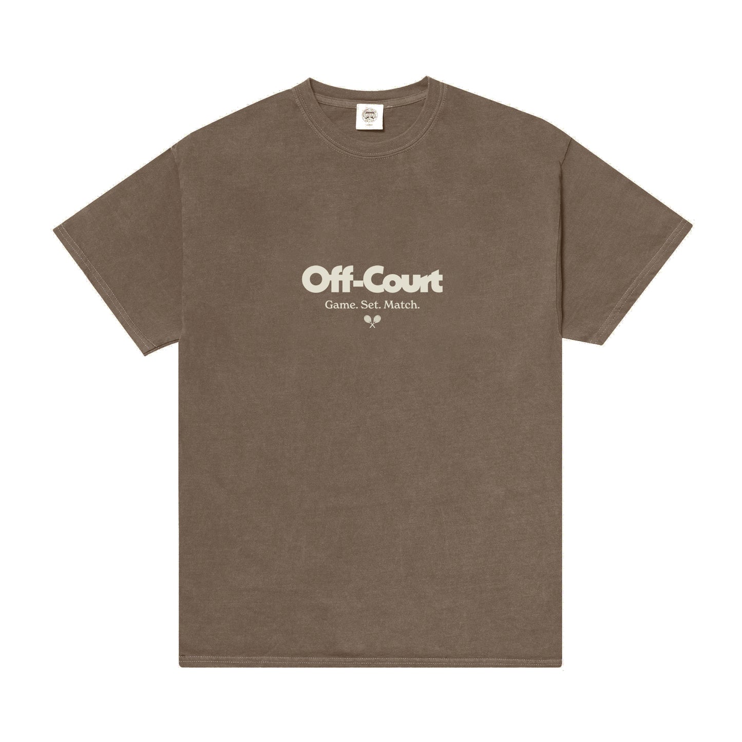 Vice 84 'Off Court GSM' Vintage Washed Tee - Brown