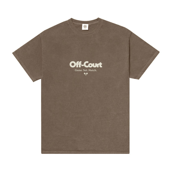 Vice 84 'Off-Court GSM' Vintage Washed Tee - Brown