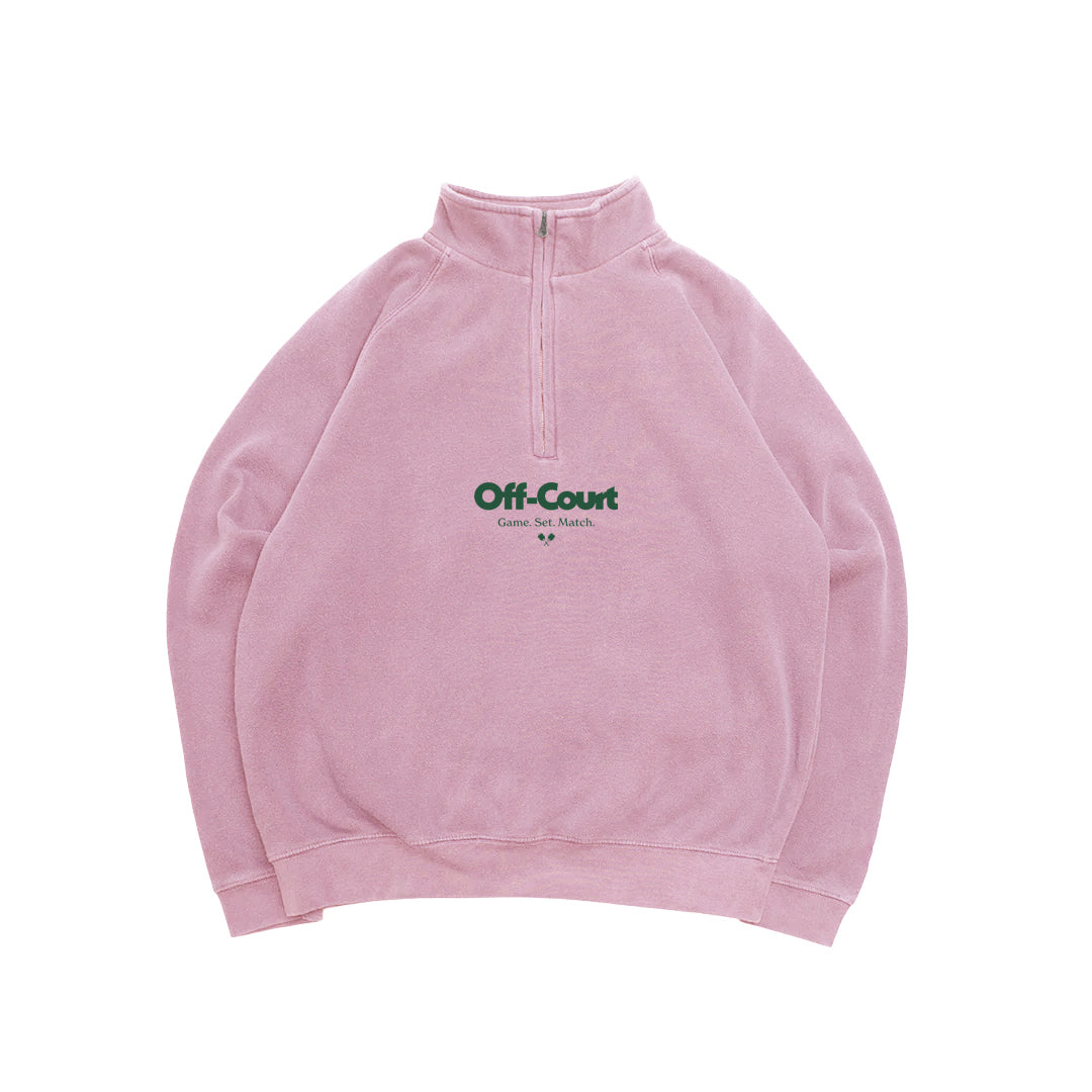 Pink quarter zip sweater online