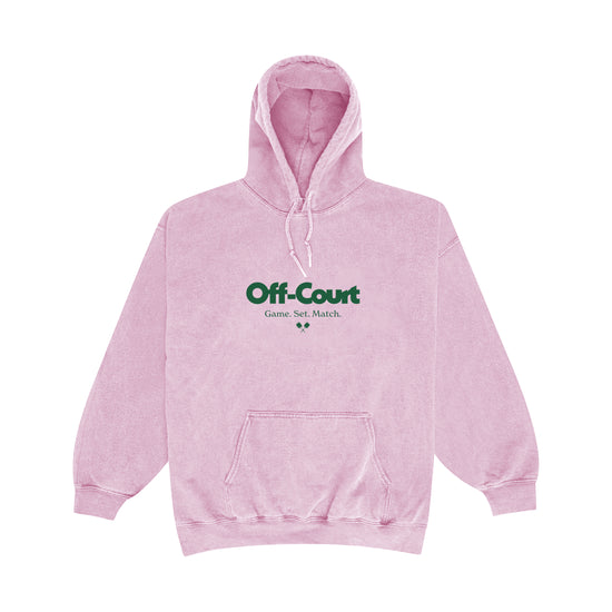 Vice 84 'Off-Court GSM' Vintage Washed Hoodie - Pink