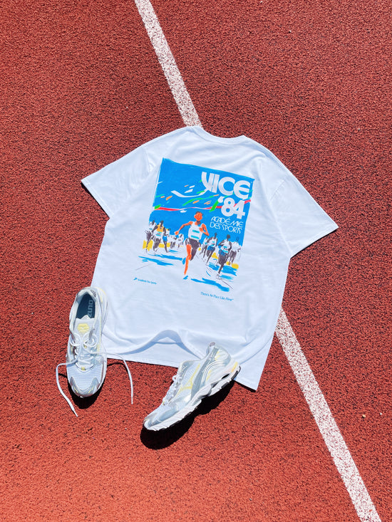 Vice 84 'Olympic Runner' Tee - White