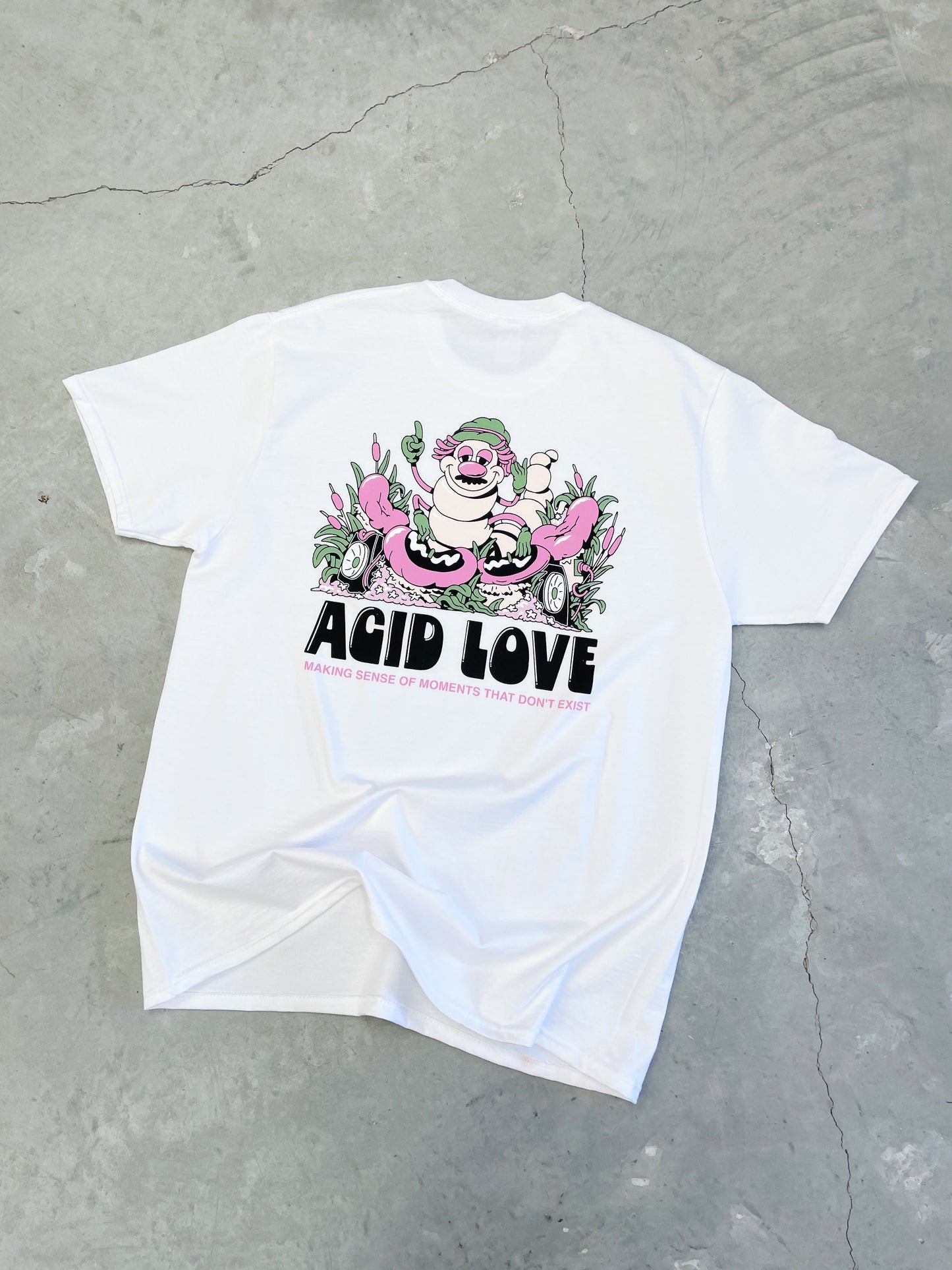 Acid Love 'Moments' Tee - White