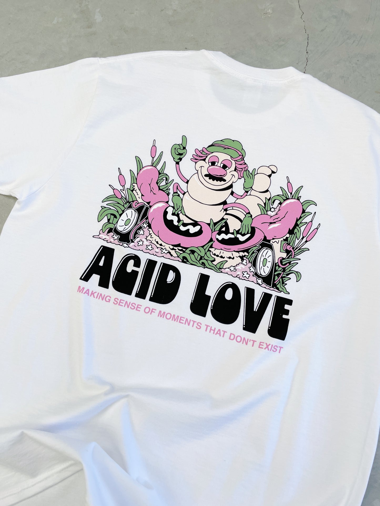 Acid Love 'Moments' Tee - White