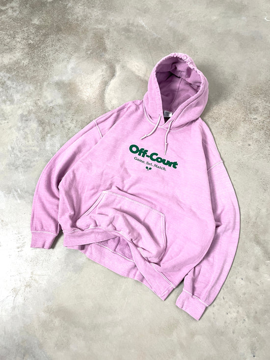 Vice 84 'Off-Court GSM' Vintage Washed Hoodie - Pink