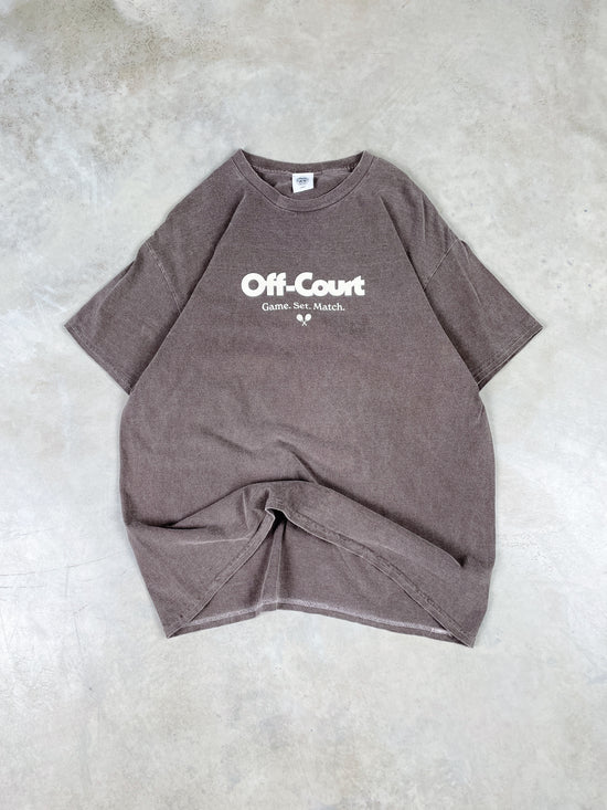 Vice 84 'Off-Court GSM' Vintage Washed Tee - Brown