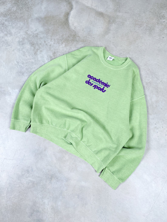 Vice 84 'Club Académie' Vintage Washed Sweater - Pistachio