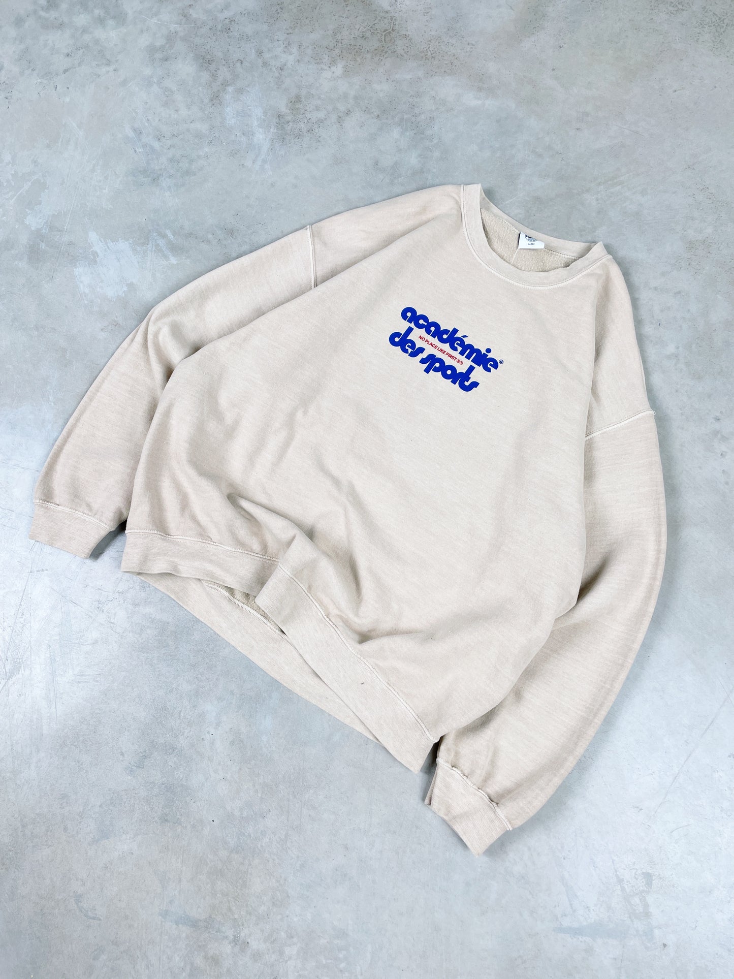 Vice 84 'Club Académie' Vintage Washed Sweater - Sand