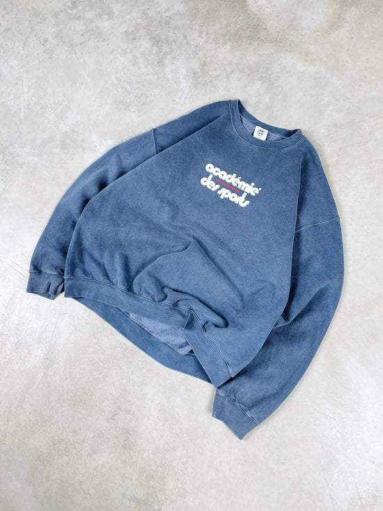 Vice 84 'Club Académie' Vintage Washed Sweater - Navy