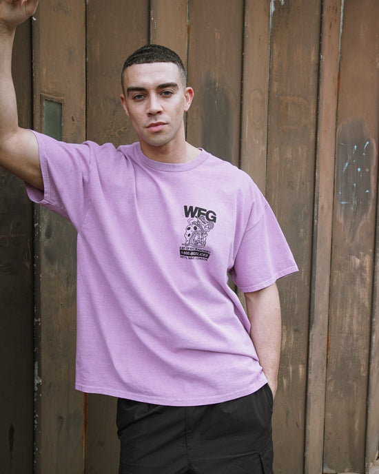 World Famous Gordos 'Call The Gang' Vintage Washed Tee - Pink