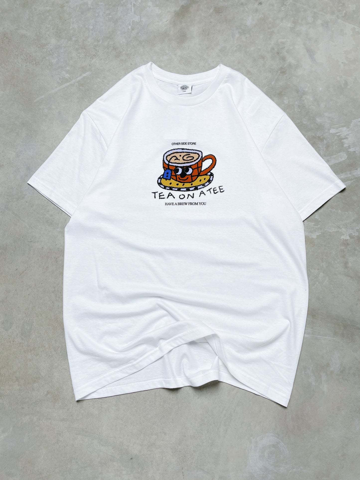 Other Side Store 'Tea on a Tee' Tee - White