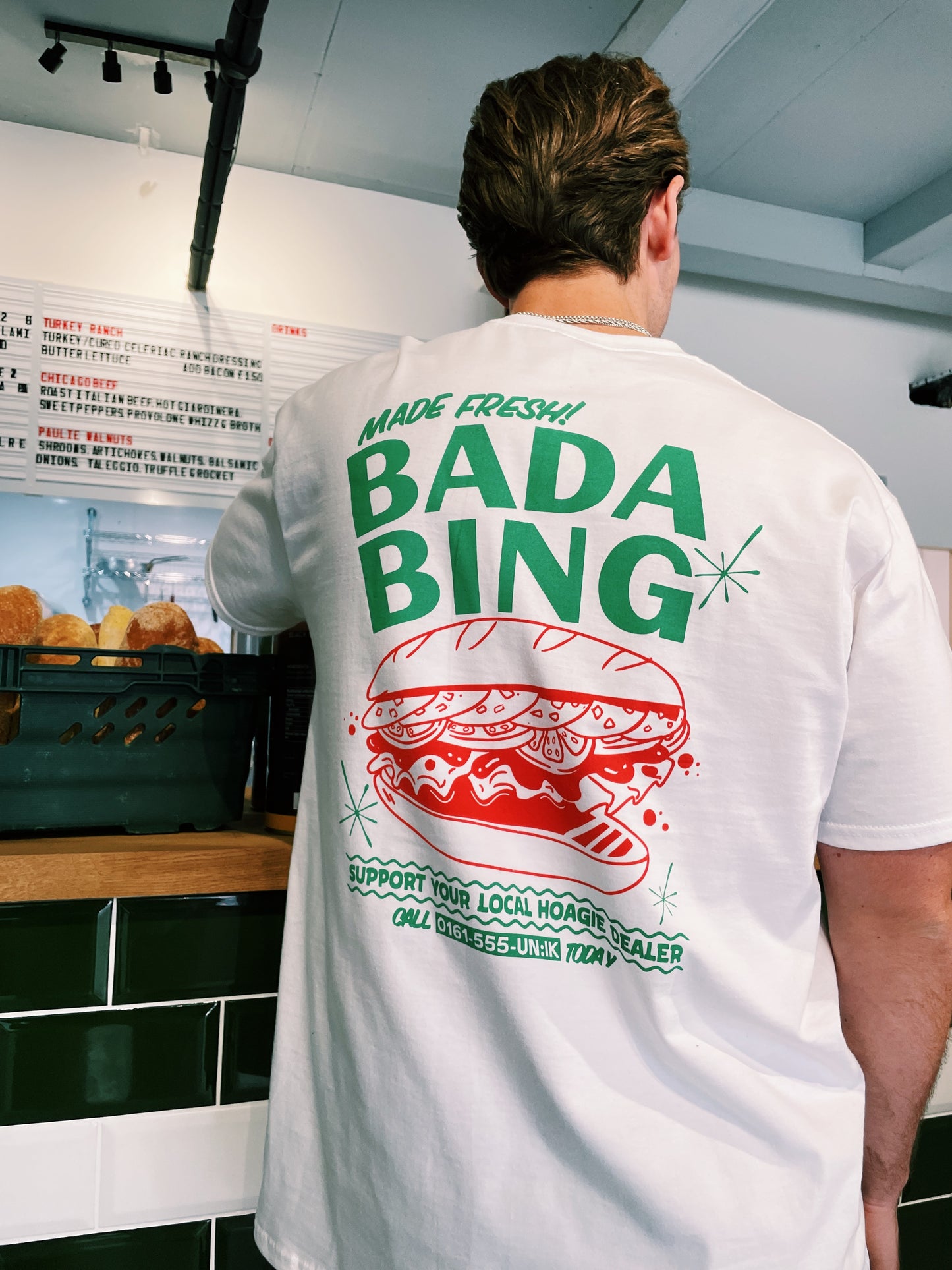 Bada Bing x UN:IK 'Fresh Hoagie' Tee - White