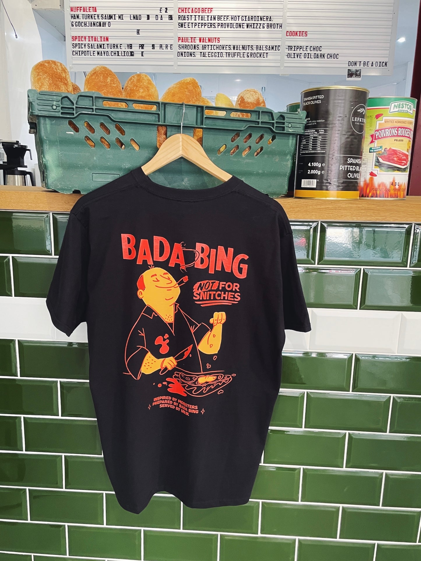 Bada Bing x UN:IK 'Snitches' Tee - Black