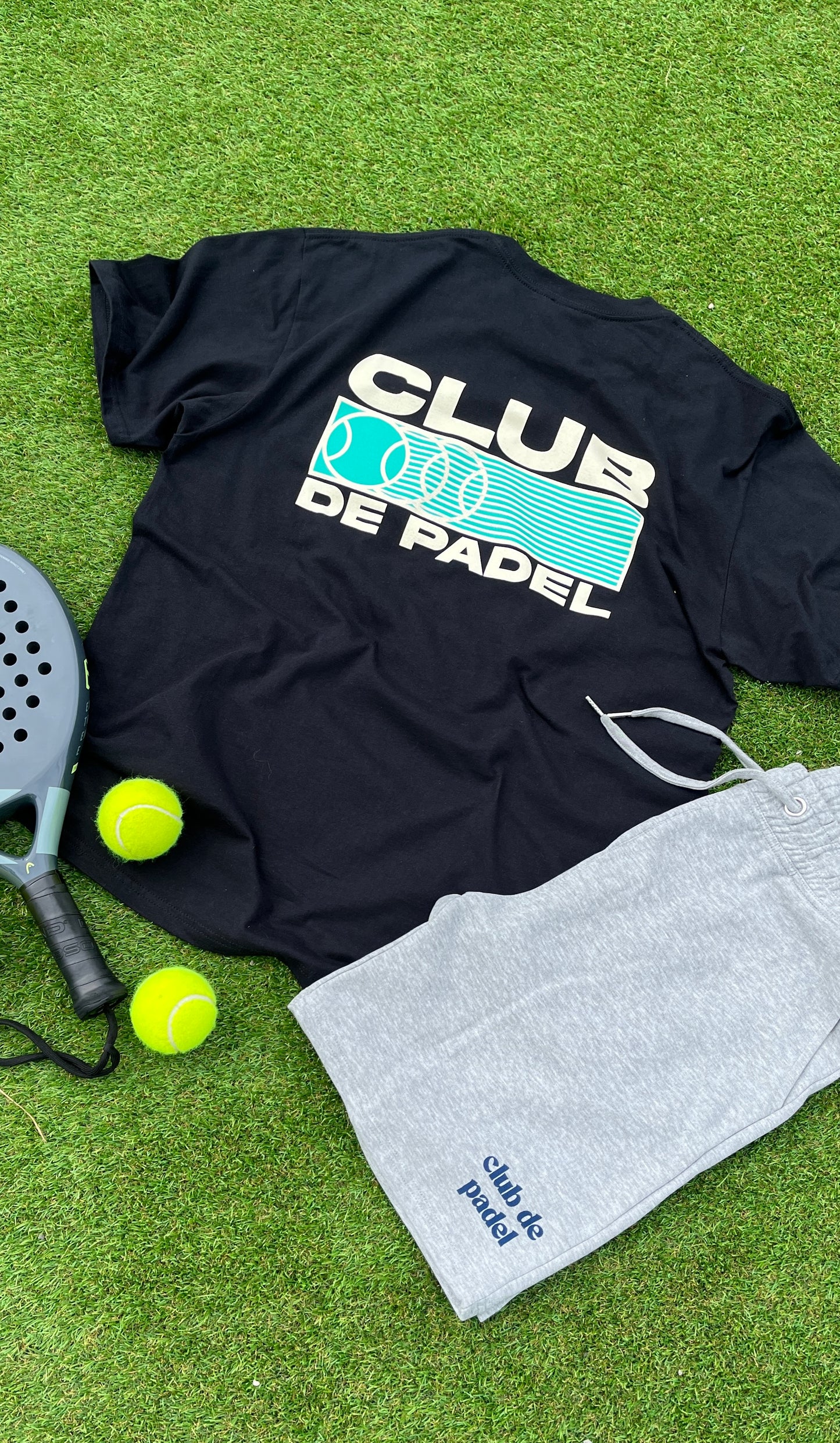 Club de Padel 'Heritage' Tee - Black