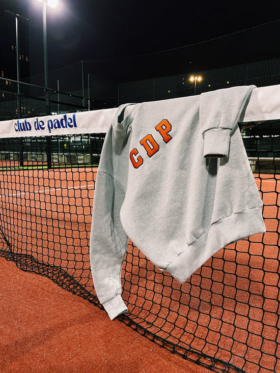 Club de Padel 'Varsity' Heavyweight Sweater - Heather Grey