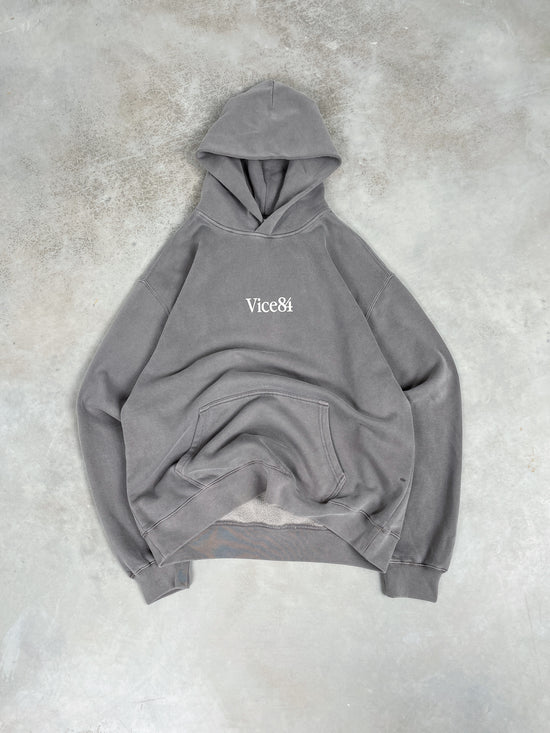 Vice 84 Premium Hoodie - Faded Grey