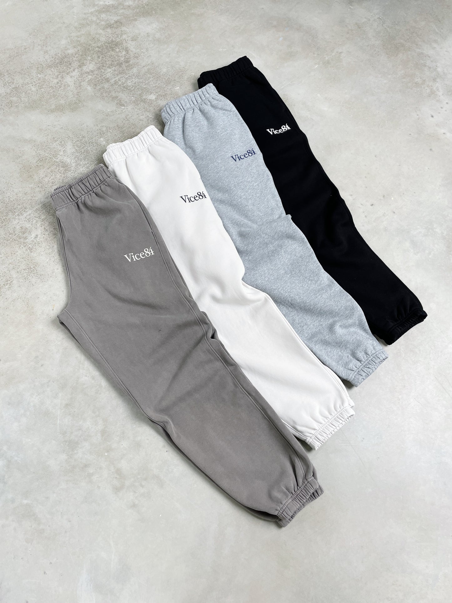 Vice 84 Premium Joggers - Faded Grey