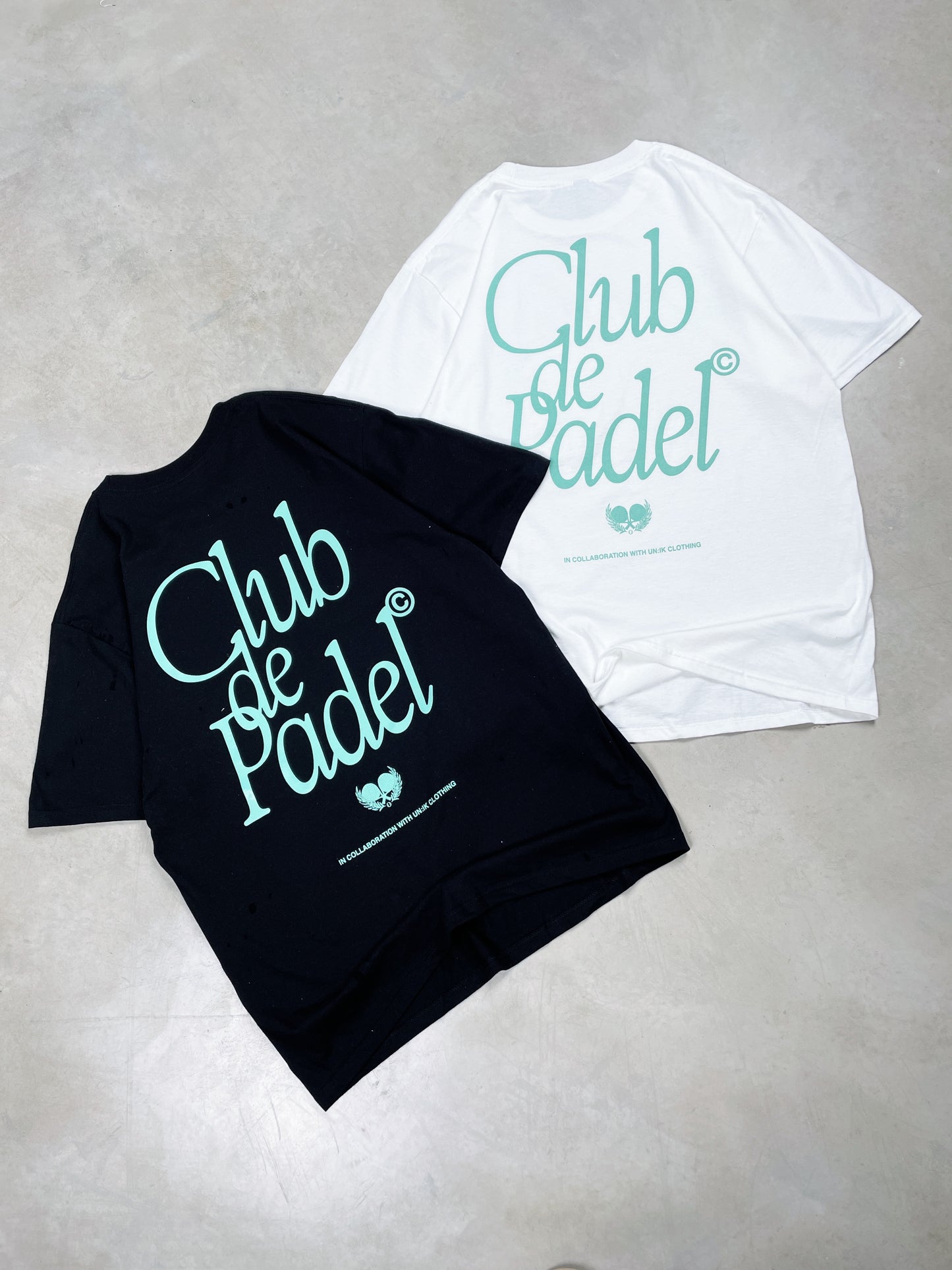 Club de Padel 'Retro' Tee - Black