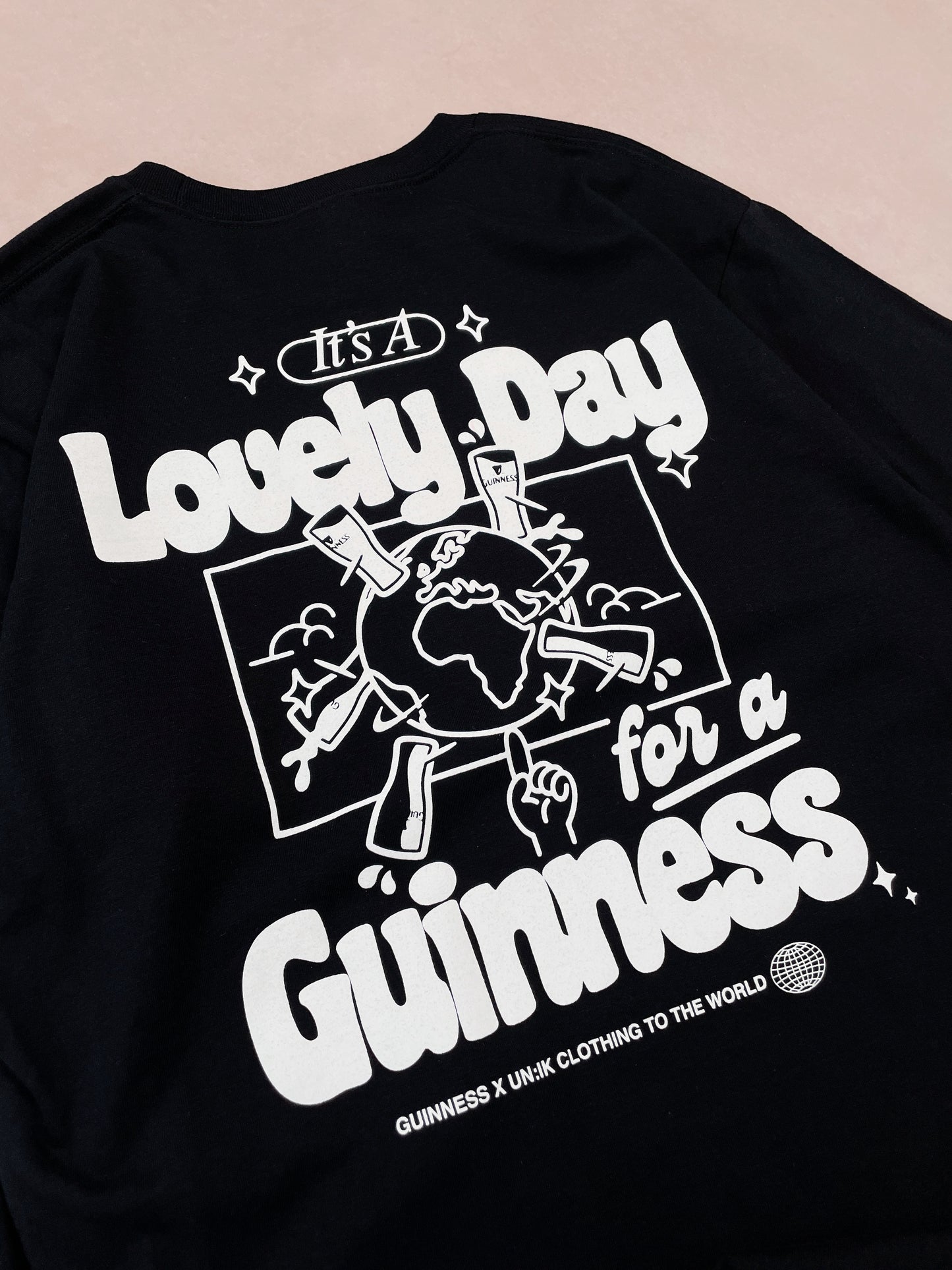 Guinness x UN:IK 'Worldwide' Tee - Black