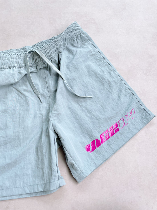 Vice 84 'Racer' Crinkle Recycled Swim Shorts - Smoke Grey