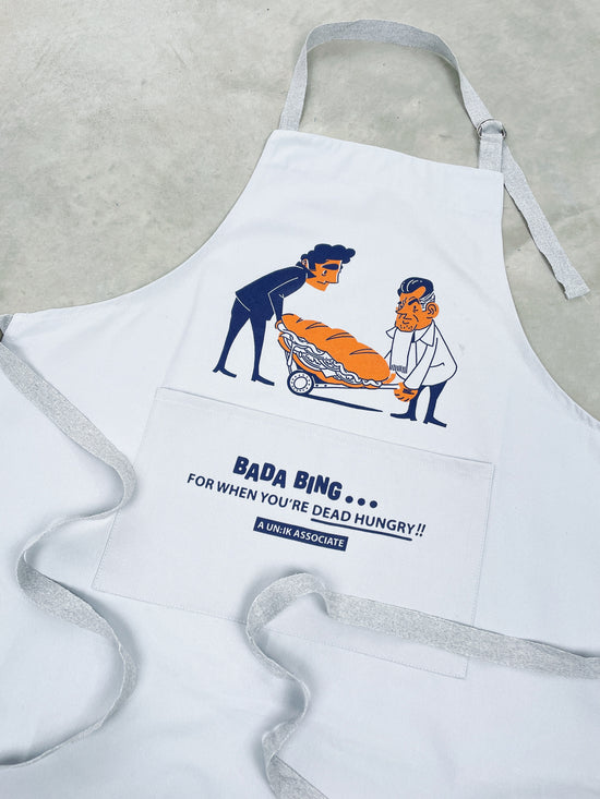 Bada Bing x UN:IK 'Dead Hungry' Apron - Grey