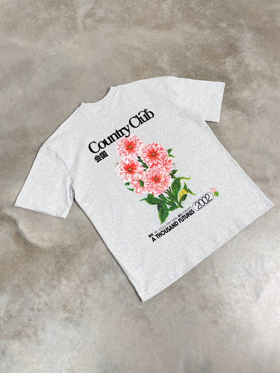 A Thousand Futures x GK 'Country Club' Tee - Ash Grey