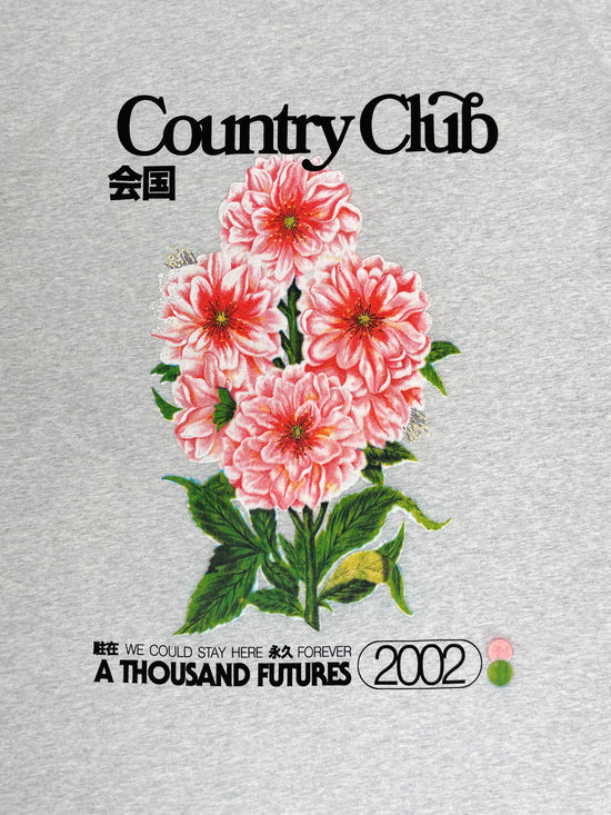 A Thousand Futures x GK 'Country Club' Tee - Ash Grey