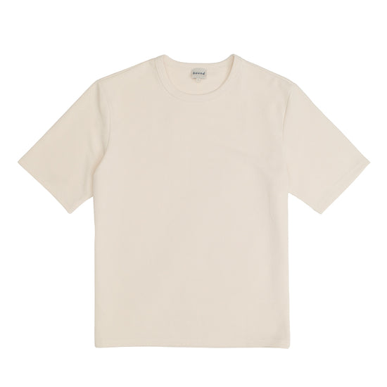 bound Textured Duty Tee - Ecru