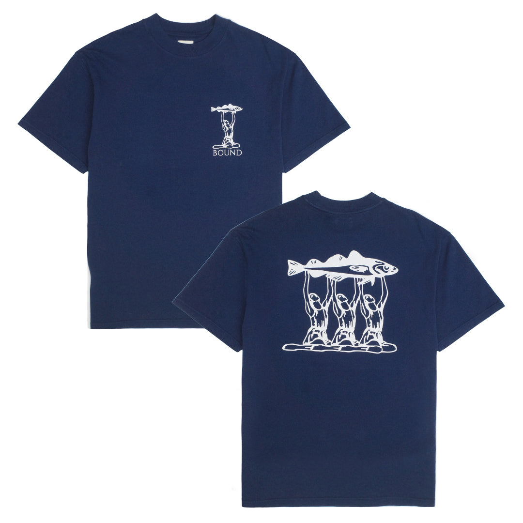 bound 'Marissa Angling' Tee - Navy