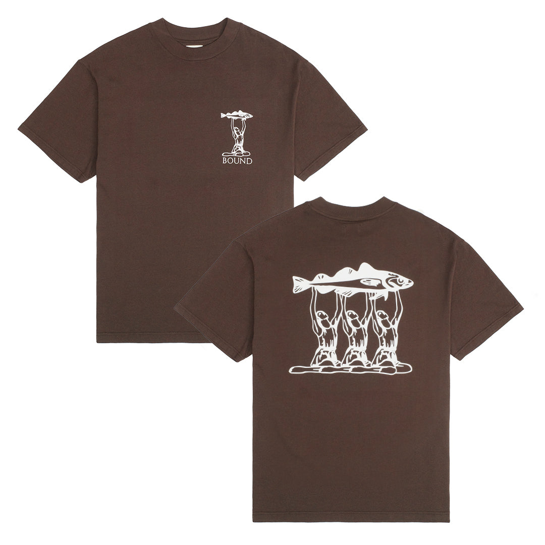 bound 'Marissa Angling' Tee - Brown