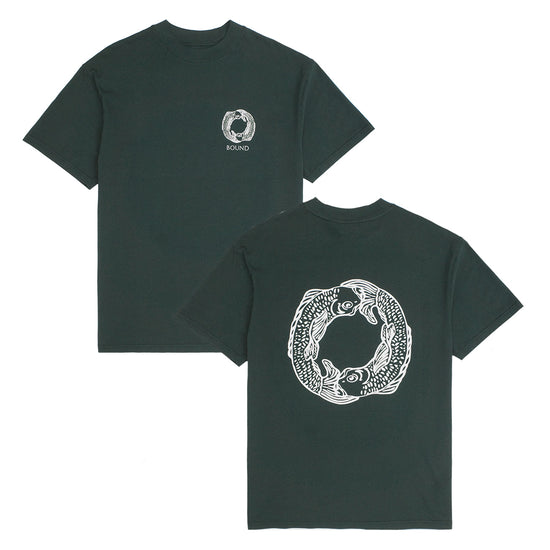 bound 'Angling Crest' Tee - Forest Green