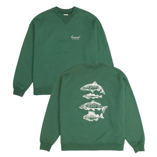 bound 'Angling Club' Sweater - Mid Green