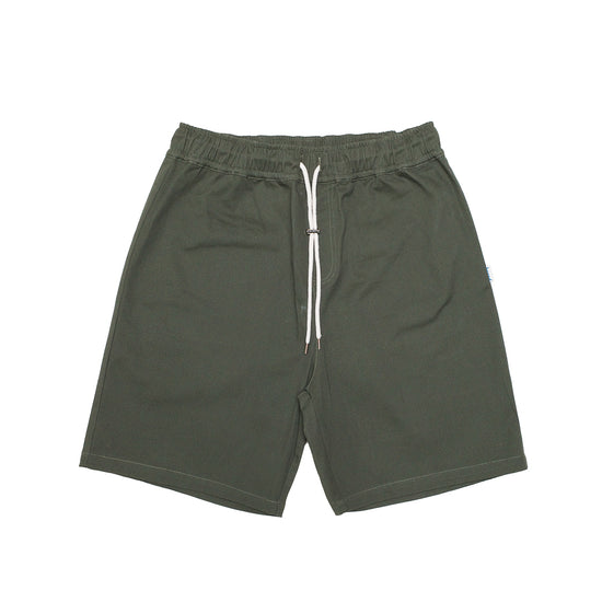 bound Canvas Shorts - Army Green