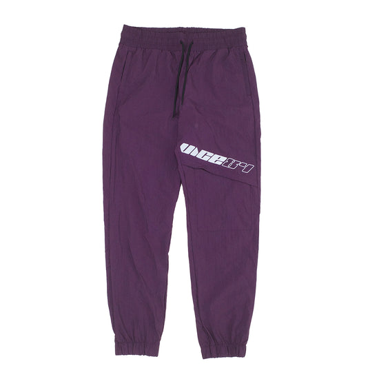 Vice 84 'Reflective Racer' Nylon Track Pants - Burgundy