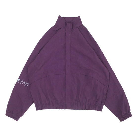 Vice 84 'Reflective Racer' Nylon Track Jacket - Burgundy