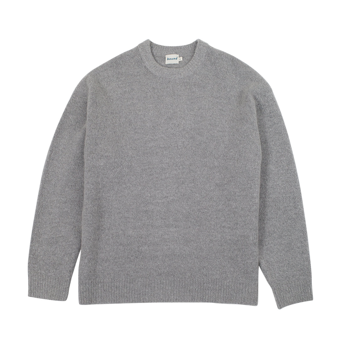 bound Baxter Mohair Blend Sweater - Grey