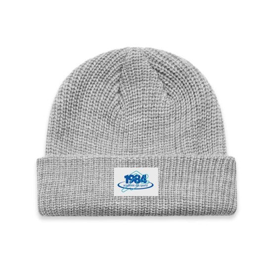 Vice 84 '1984' Ribbed Beanie - Light Grey