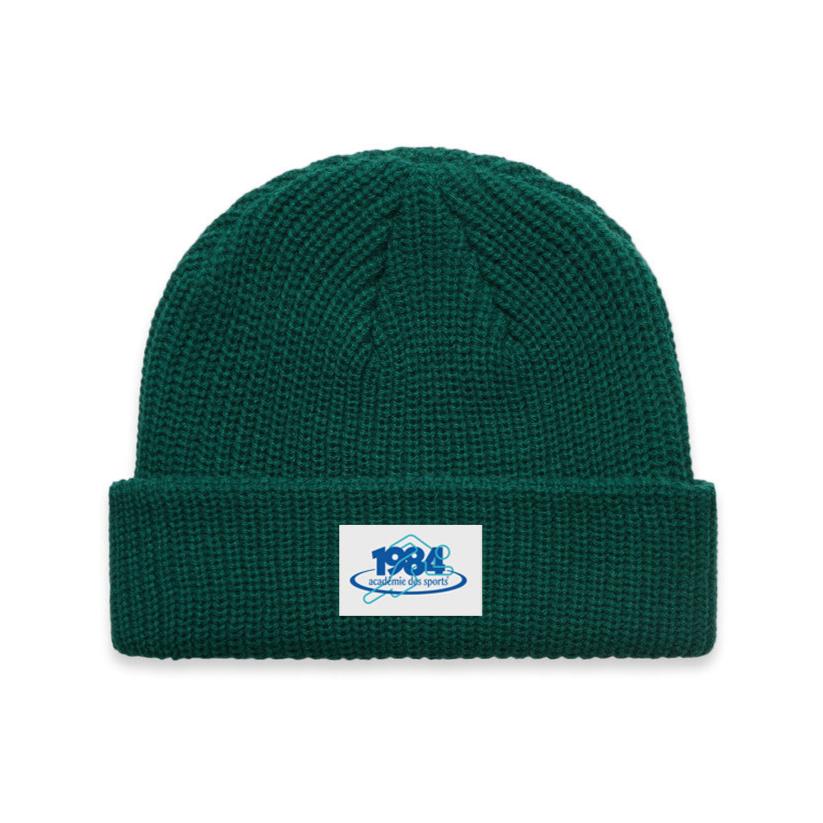 Vice 84 '1984' Ribbed Beanie - Jade Green