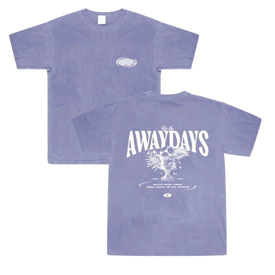 AwayDays 'Trophy' Tee - Vintage Washed Purple