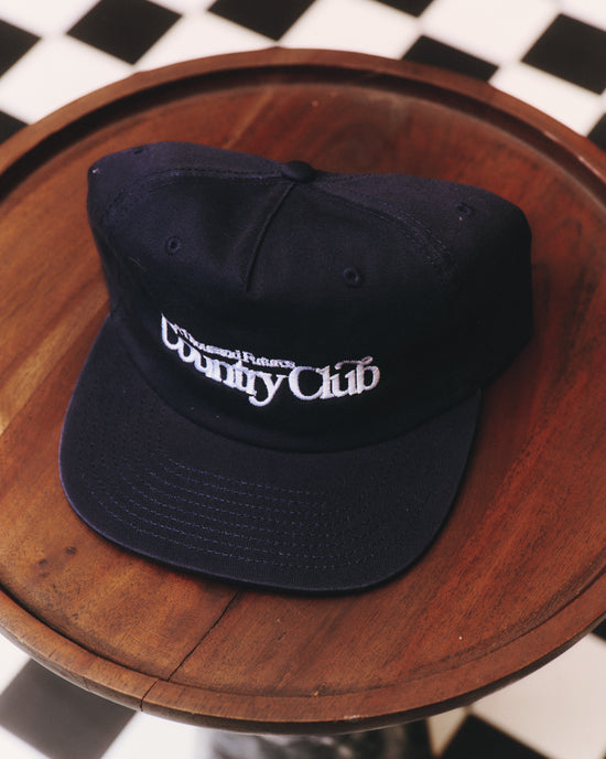 A Thousand Futures x GK 'Country Club' Embroidered Cap - Midnight Navy