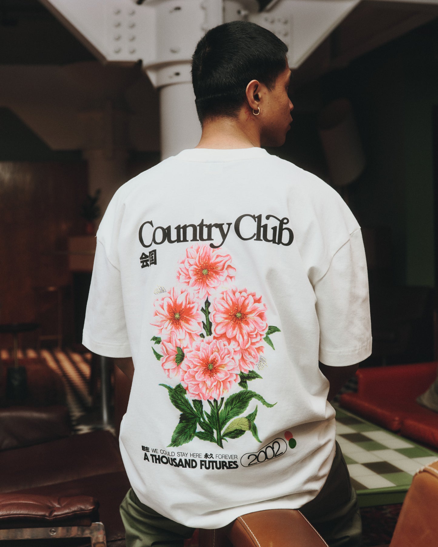 A Thousand Futures x GK 'Country Club' Tee - Ash Grey