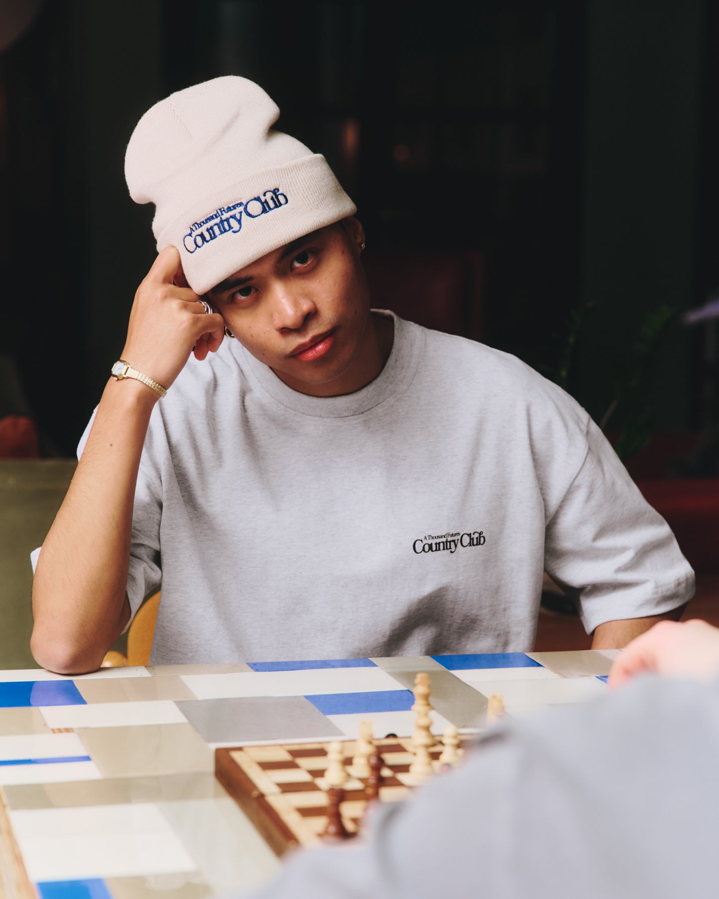 A Thousand Futures x GK 'Country Club' Beanie - Sand