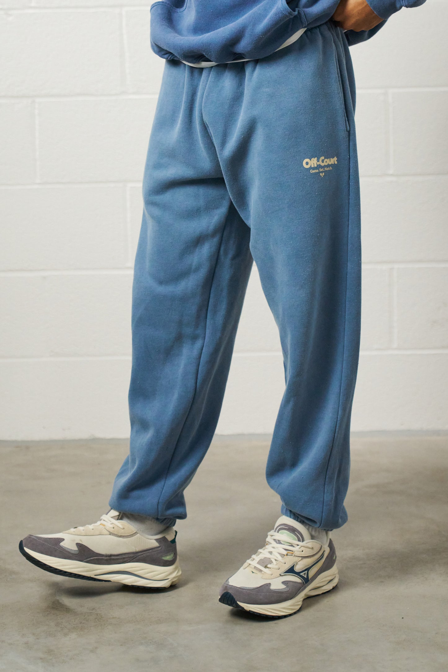 Vice 84 'Off-Court GSM' Vintage Washed Joggers - Blue